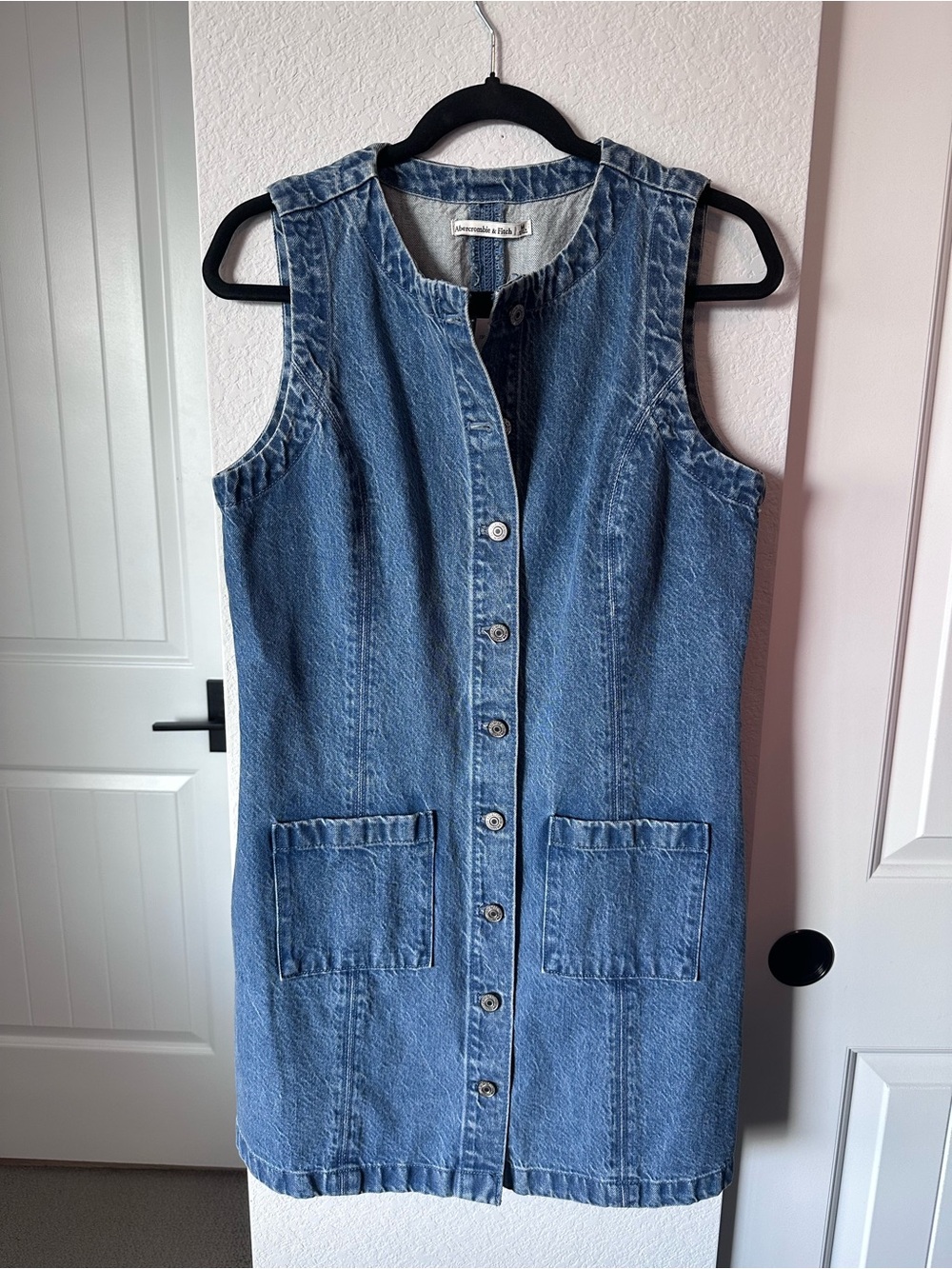 Abercrombie & Fitch Denim Utility Dress NWT M $90 MSRP
